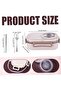 Stainless steel multi-layer insulated lunch box, microwave-safe, portable, with compartments, for students, off-white. - 2