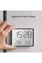 Digital thermometer and hygrometer, small LCD alarm clock - black - 3