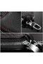 Black genuine leather smart car key fob cover, remote key wallet, key pouch - 3