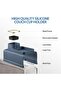 Multifunctional Silicone Sofa Tray - Flexible Cup Holder for Drinks, Snacks, and Phones (Blue) Brand: Cinnani - 4