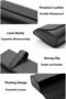 Sun visor and sunglasses holder car interior accessories - for car sun visors (black) - 4