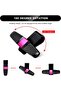 Two car sun visor eyeglass holders, sunglasses with clips, car eyeglass frames, sunglasses holders, 180° rotating eyeglass clips (pink) - 4