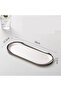 3-Piece 30cm Oval Stainless Steel Decorative Vanity Trays (Silver) - 2