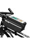 Waterproof bicycle phone holder, bicycle frame bag, smartphone frame bag, with TPU touchscreen, phone stand