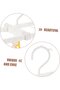 2 Pieces Drying Rack, Sock Rack, Clothes Peg Clips for Underwear Safe, and Handy Sock Hanger for Home - 5