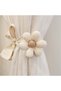 2-Pack Flower-Shaped Curtain Ties, Curtain Cord Ties, Curtain Buckles, Suitable for Home, Office, Hotel, and Window Decoration - 2