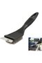 Steel wire scraper - For cleaning grills - frying pans - cleaning brush w/steel wire bristles & an ergonomic handle - barbecue utensils (3-piece pack)