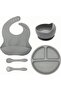 Baby's First Food Supplement Set: A complete set of silicone tableware with suction cup technology.