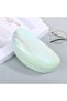 2-piece hardcase glasses case, leather fabric sunglasses pouch swimming goggles case, universal glasses case, light green gradient - 2