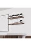 4-Piece Shelf Bracket (10*8 cm) - Wall-Mounted Floating Concealed Metal Triangular Bracket with Screws - For Living Room, Bathroom & Bedroom - Black - 3