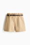 Belted twill shorts - 4