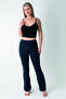 High Waist Double Pocket Spanish Leg Women's Leggings - 3
