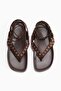 Eyelet-detail sandals - 3