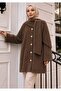 Women's Scarf-Beard Cardigan - Coat