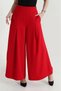 Women's Wide Leg Crepe Tencel Pants with Zipper Pockets