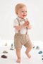 Baby Boy Muslin 3-Piece Set Bow Tie Suspender Shirt Shorts Pants 100% Cotton 6-24 Months - 7
