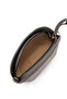 Half Moon Portfolio Women's Evening Dress Bag with Wrist Strap Luna Anthracite Patent Leather - 5