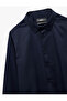 Regular Fit Long Sleeve Half Italian Collar Shirt - 5