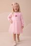 Girl's Dress with Tulle and Embroidery Detail and Buckle