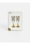 Rmz Gi̇yi̇m Farkiyla Bowknot Embroidered Footed Cup Set of 2 120 ml - 6