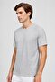 Men Slim Fit Short Sleeve Training T-shirt, Grey - 4