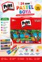 24-Piece Crayon Set with Bag 24 Colors Oil Pastel Crayons for School Art and Hobby - 2