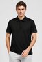 Men Sportswear Fit Short Sleeve Outdoor Polo Shirt, Black