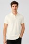 Men Classic Fit Brand Logo Short Sleeve Polo Shirt, Beige