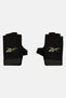 Women 1 Pair Brand Logo Fitness Training Gloves, Black