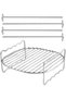 Barbecue Tool Set - Portable Stainless Steel Outdoor Barbecue, 19x19x7cm Charcoal Grill