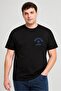 Men Crew Neck Short Sleeve Brand Logo T-Shirt, Black