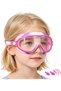 Kids Swimming Goggles - Waterproof Swimming Goggles - Suitable for Swimming and Diving - Includes Nose Clip and Earplugs - 165 x 65 cm - Blue