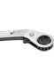 Reversible ratchet wrench, 10mm x 12mm offset double socket, Cr-V - 3