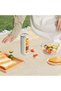Picnic blanket, outdoor folding blanket, picnic mat, beach mat, For camping lawns, beaches, & grassy areas, 35 inches x 82 inches, off-white - 4