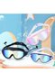 Large-Frame Electroplated Swimming Goggles 180 Wide Angle HD Waterproof Anti-Fog Unisex Earplugs Silicone Sealing Black - 3