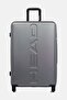 28 Inch Brand Logo Check In Spinner Luggage, Grey