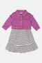 Toddlers Girl 2 Pieces Stripe Dress And Shirt Jacket Set, Multicolor - 4