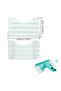 4-Piece Bathroom Cleaning Cloth Set Microfiber Suitable Leifheit Scrubber Tile Squeegee Replacement Accessories Mop Cover - 4