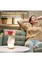 USB Rechargeable Desk Lamp - 3D Printed Dimmable Night Light with Wooden Base for Bedroom & Parties - 3