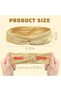 Women's headband, loose fit, non-slip, suitable for sports, yoga, and disco, 70s accessory (gold). - 2