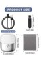Men's electric shaver - wet & dry electric shaver - USB Recharge - IPX7 Waterproof - For home - travel - business - & gift (silver) - 2