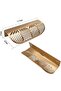 4 Pcs Brushed Gold Leaf Shape Metal Drawer Handles, Elegant Kitchen Cabinet & Wardrobe Furniture Pull Knobs - 4