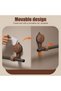 Absorbent towel rack, wall-mounted towel rack, drill-free cleaning, wooden towel rack with movable rod, suitable for bathrooms and kitchens. - 2
