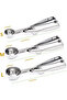 Cookie scoops (3-piece set), ice cream scoop with trigger, cookie scoop, cupcake scoop - 2
