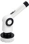 Rotary electric cleaning brush with LED display, 7 brush heads and adjustable telescopic handle, powerful cleaning brush, IPX7 waterproof. - 2