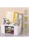 Desk organizer with 5 compartments and 2 drawers - multifunctional - suitable for the office - 2