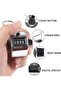 Manual counter - Four-digit mechanical counter - Battery-free - People counter - Plastic casing with ring - Orange - 3