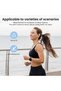 Open-back headphones - Wireless Bluetooth 5.4 sports headphones - With digital display, 50-hour battery life - Suitable for cycling and running - Pink - 4