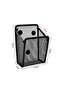 Mesh pen holder storage box, includes two pieces, magnetic pen basket, suitable for refrigerators, lockers, whiteboards, and office supplies. - 2