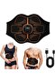 Rechargeable USB EMS Abdominal Belt, 10-Mode Electric Muscle Stimulator Device
